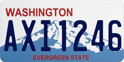 WA license plate AXI1246