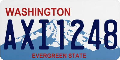 WA license plate AXI1248