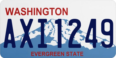 WA license plate AXI1249