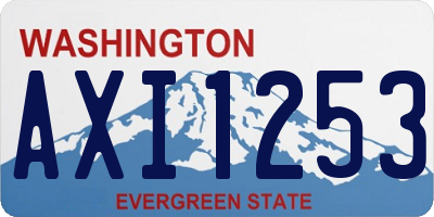 WA license plate AXI1253