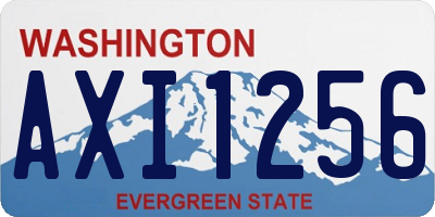 WA license plate AXI1256