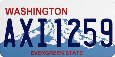 WA license plate AXI1259