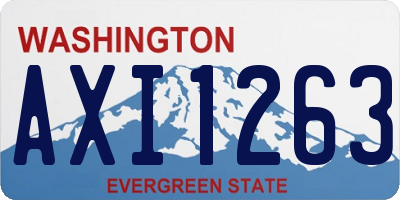 WA license plate AXI1263