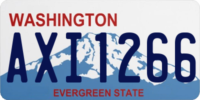 WA license plate AXI1266
