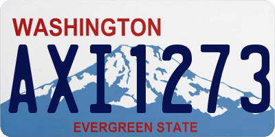 WA license plate AXI1273