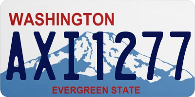 WA license plate AXI1277