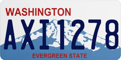 WA license plate AXI1278