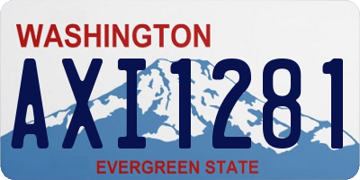 WA license plate AXI1281