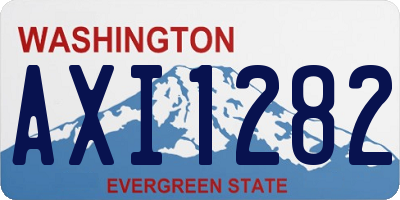 WA license plate AXI1282