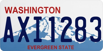 WA license plate AXI1283