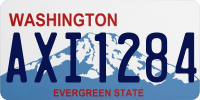 WA license plate AXI1284