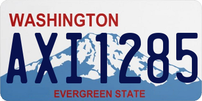 WA license plate AXI1285