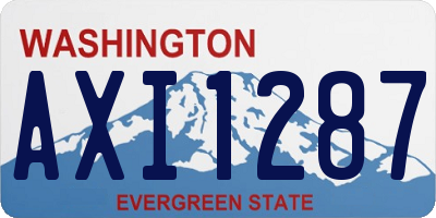 WA license plate AXI1287