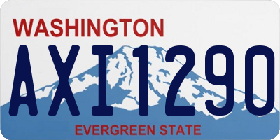 WA license plate AXI1290