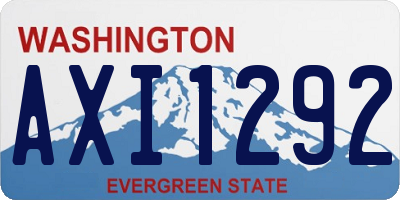 WA license plate AXI1292