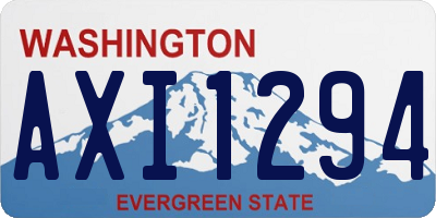 WA license plate AXI1294