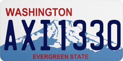 WA license plate AXI1330