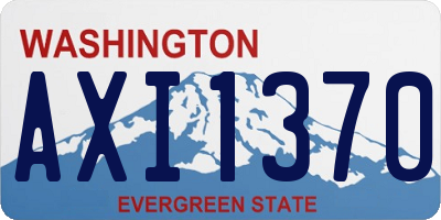 WA license plate AXI1370