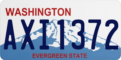 WA license plate AXI1372