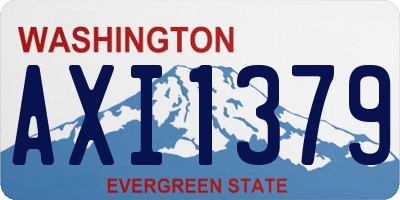 WA license plate AXI1379