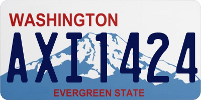 WA license plate AXI1424