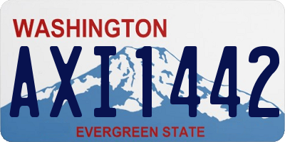 WA license plate AXI1442