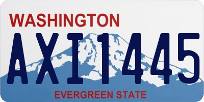 WA license plate AXI1445