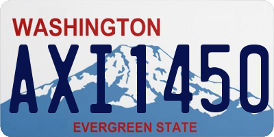 WA license plate AXI1450