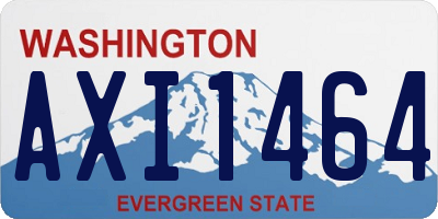 WA license plate AXI1464
