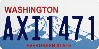 WA license plate AXI1471