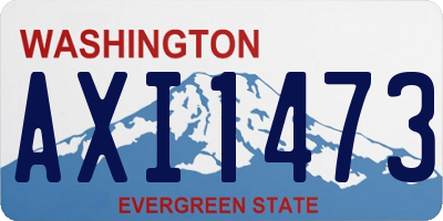 WA license plate AXI1473