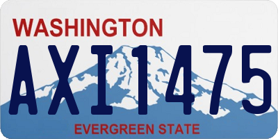 WA license plate AXI1475