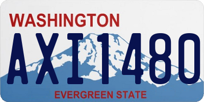 WA license plate AXI1480