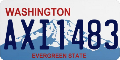 WA license plate AXI1483