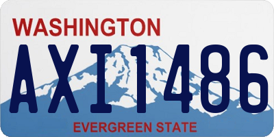 WA license plate AXI1486