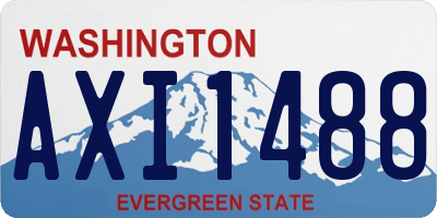WA license plate AXI1488