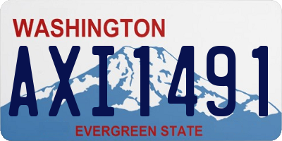WA license plate AXI1491