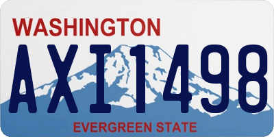 WA license plate AXI1498
