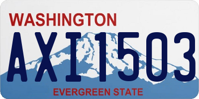 WA license plate AXI1503