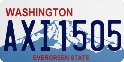 WA license plate AXI1505