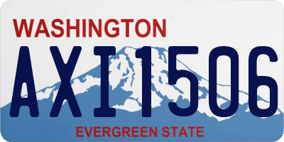 WA license plate AXI1506