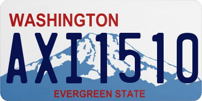 WA license plate AXI1510
