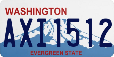 WA license plate AXI1512