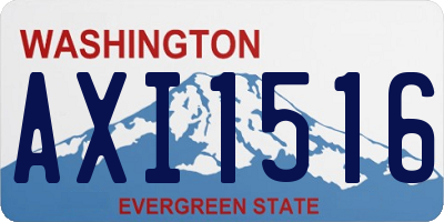 WA license plate AXI1516