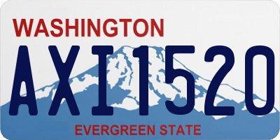 WA license plate AXI1520