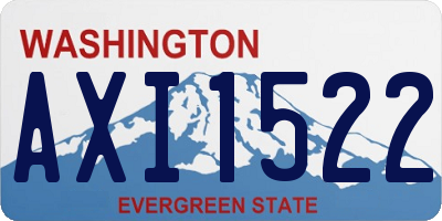 WA license plate AXI1522