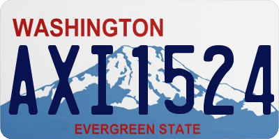 WA license plate AXI1524