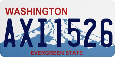 WA license plate AXI1526