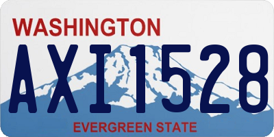 WA license plate AXI1528