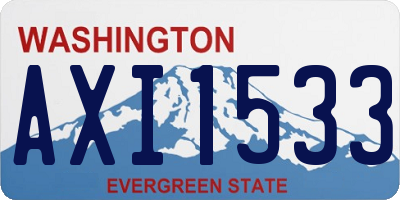 WA license plate AXI1533